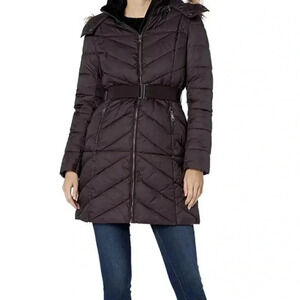 Nanette Lepore Women's Belted Puffer Coat - Size XS